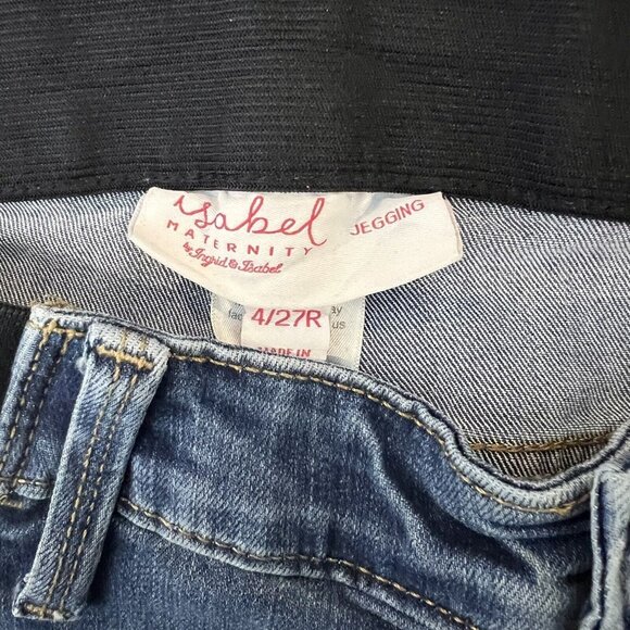 Isabel Under Belly Maternity Skinny Jeans Stretch Denim Pants Size 4 - Picture 8 of 9